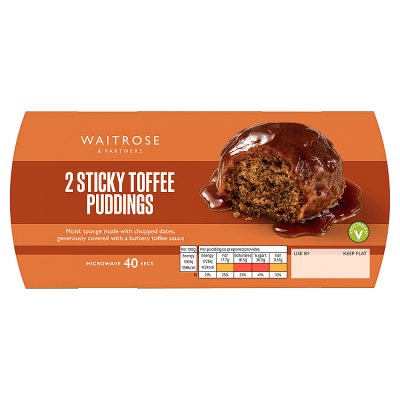Waitrose 2 Sticky Toffee Puddings