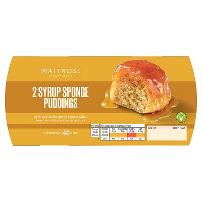 Waitrose 2 Syrup Sponge Puddings