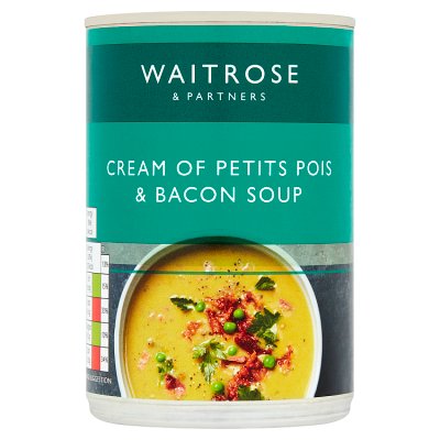 Waitrose Cream of Petits Pois & Bacon Soup