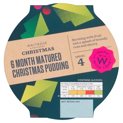 Waitrose Christmas 6 Month Matured Christmas Pudding