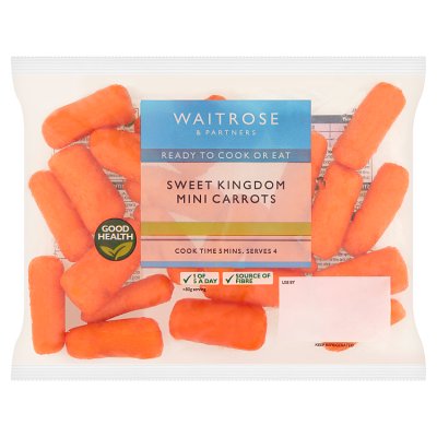 Waitrose Sweet Kingdom Orange Mini Carrots