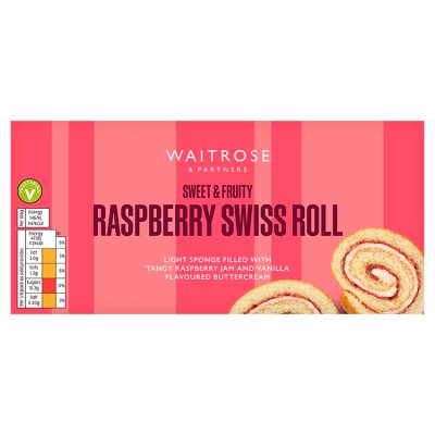 Waitrose Raspberry Swiss Roll