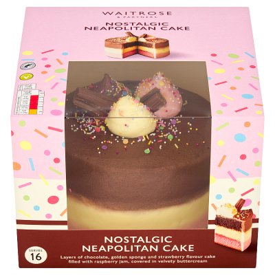 Waitrose Neapolitan Celebration Cake