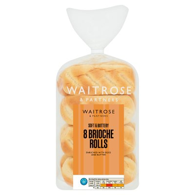 Waitrose 8 Brioche Rolls