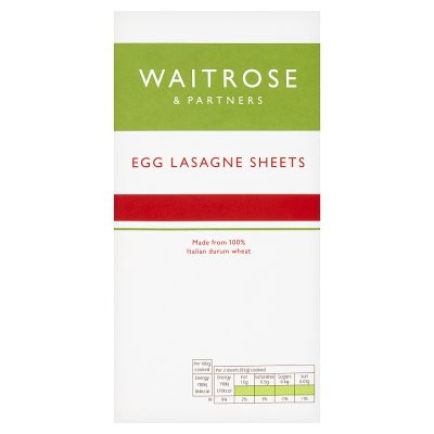 Waitrose Egg Lasagne Sheets