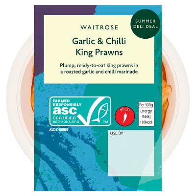 Waitrose Garlic & Chilli King Prawns