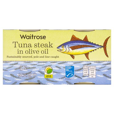 Waitrose MSC Tuna Steak in Olive Oil