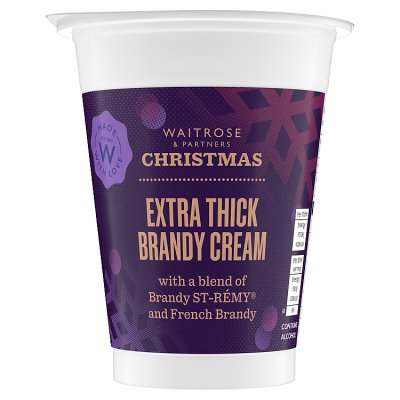 Waitrose Christmas Extra Thick Brandy Cream Large