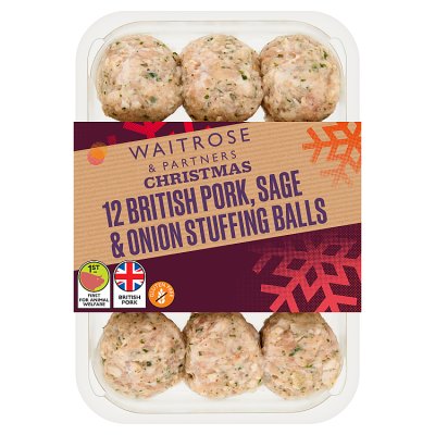 Waitrose Christmas 12 Sage & Onion Stuffing Balls