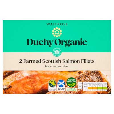 Duchy Organic 2 Frozen Scottish Salmon Fillets