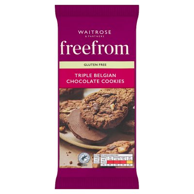 Waitrose Free From Gluten Triple Choc Cookies