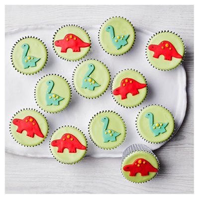 12 Dinosaur Cupcakes