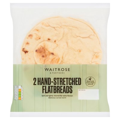 Waitrose 2 Hand-Stretched Flatbreads