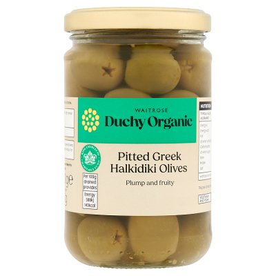 Duchy Organic Pitted Halkidiki Olives