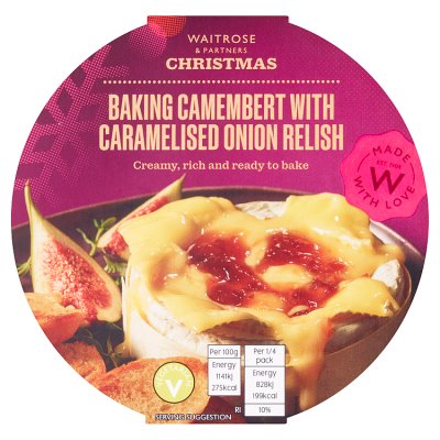 Waitrose Baking Camembert Cheese with Red Onion Relish