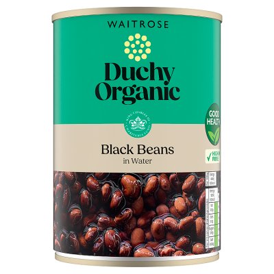 Duchy Organic Black Beans in Water