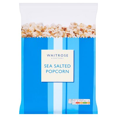 Waitrose Sea Salted Popcorn Sharing Bag