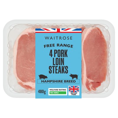 Waitrose Free Range Pork 4 Loin Steaks