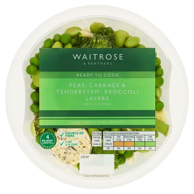 Waitrose Peas, Cabbage & Tenderstem Layers
