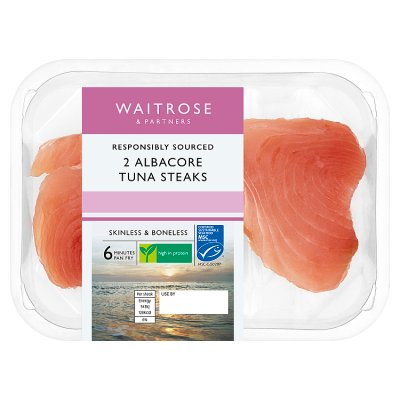 Waitrose 2 MSC Albacore Tuna Steaks