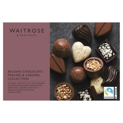 Waitrose Belgian Choc, Praline & Caramel Box