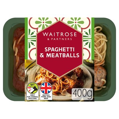 Waitrose Italian Spaghetti & Meatballs for 1