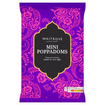 Waitrose Mini Poppadoms Sharing Snack