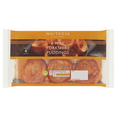 Waitrose 6 Mini Yorkshire Puddings