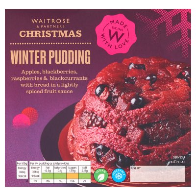 Waitrose Christmas Winter Pudding
