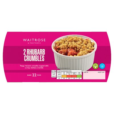 Waitrose 2 Rhubarb Crumbles