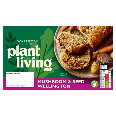 PlantLiving: Frozen Mushroom Wellington with Seeded Stuffing