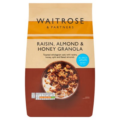 Waitrose Raisin, Almond Honey Granola 1Kg