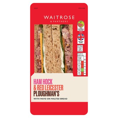 Waitrose Ham Hock & Red Leicester Ploughman's Sandwich