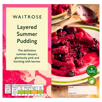 Waitrose Layered Summer Pudding