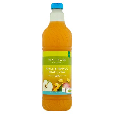 Waitrose No Added Sugar Apple & Mango High Juice