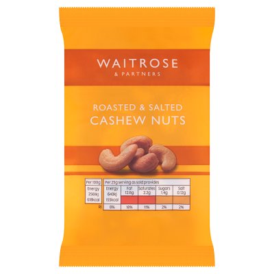 Waitrose Roasted Salted Cashews