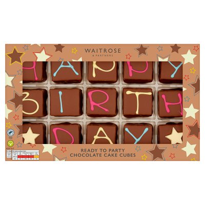 Waitrose Chocolate Cake Cubes