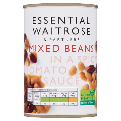 Essential Mixed Beans in a Spicy Tomato Sauce