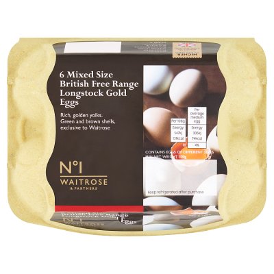 No.1 Longstock Gold Free Range Eggs