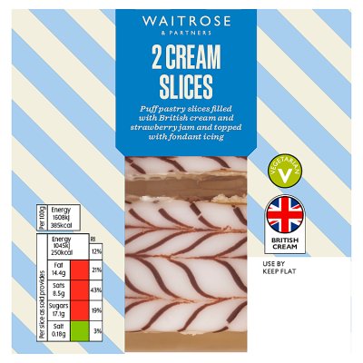 Waitrose 2 Cream Slices