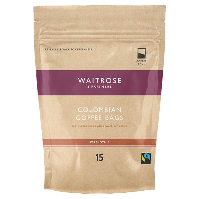 Waitrose Fairtrade Colombian Coffee Bags