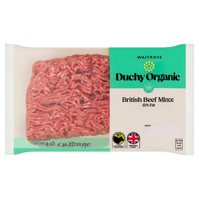 Duchy Organic British Beef Mince 12% Fat
