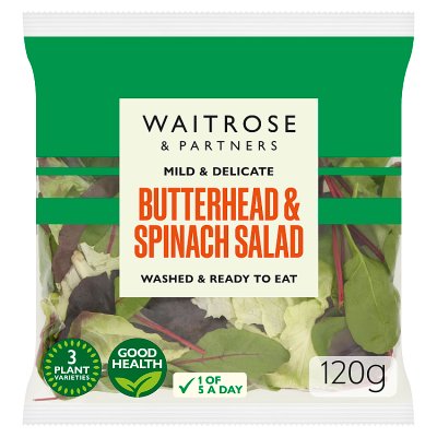 Waitrose Butterhead & Spinach Salad
