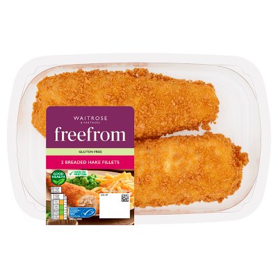 Waitrose Free From Gluten Free Breaded Hake