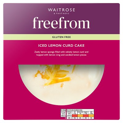 Waitrose Free From Iced Lemon Curd Cake
