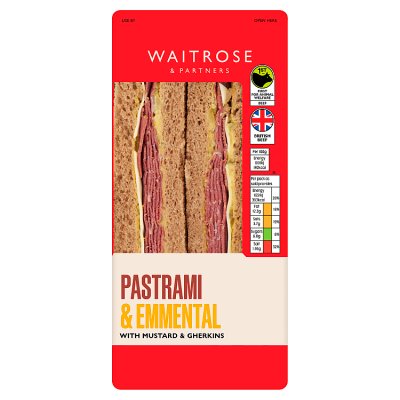 Waitrose Pastrami & Emmental Sandwich