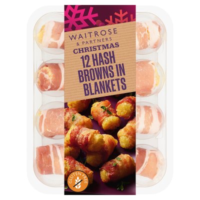 Waitrose 12 Hash Browns in Blankets