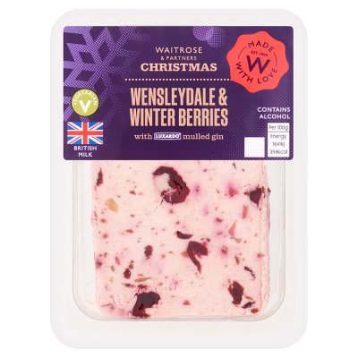 Waitrose Christmas Wensleydale Cheese with Winter Berries