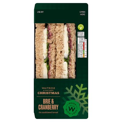 Waitrose Christmas Brie & Cranberry Sandwich