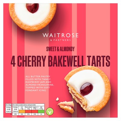 Waitrose 4 Cherry Bakewell Tarts